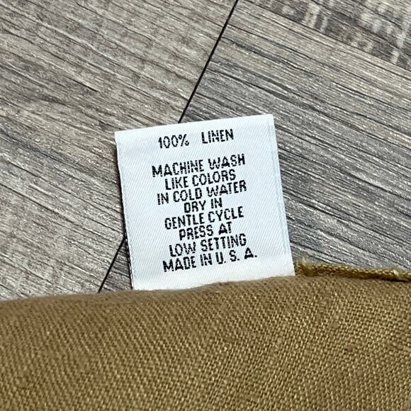 Gerties 100% Linen Midi Dress Medium Cottagecore Peasant Boho Lagenlook - Picture 4 of 7